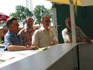 Ein Schnack mit dem damaligen Bürgermeister